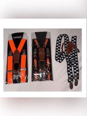 Set of 3 Boys Suspenders